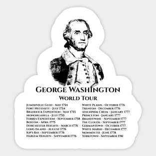 George Washington World Tour Sticker